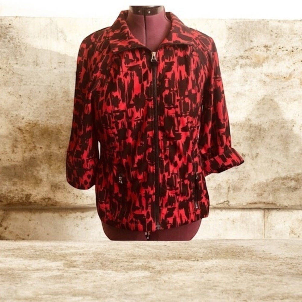 Zenergy for Chico’s black and red jacket size 1